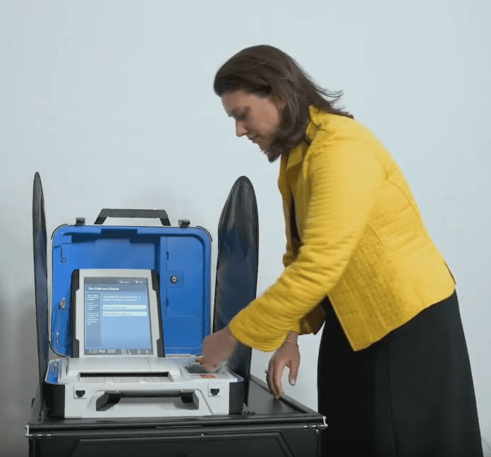 Scanner used to submit voter forms