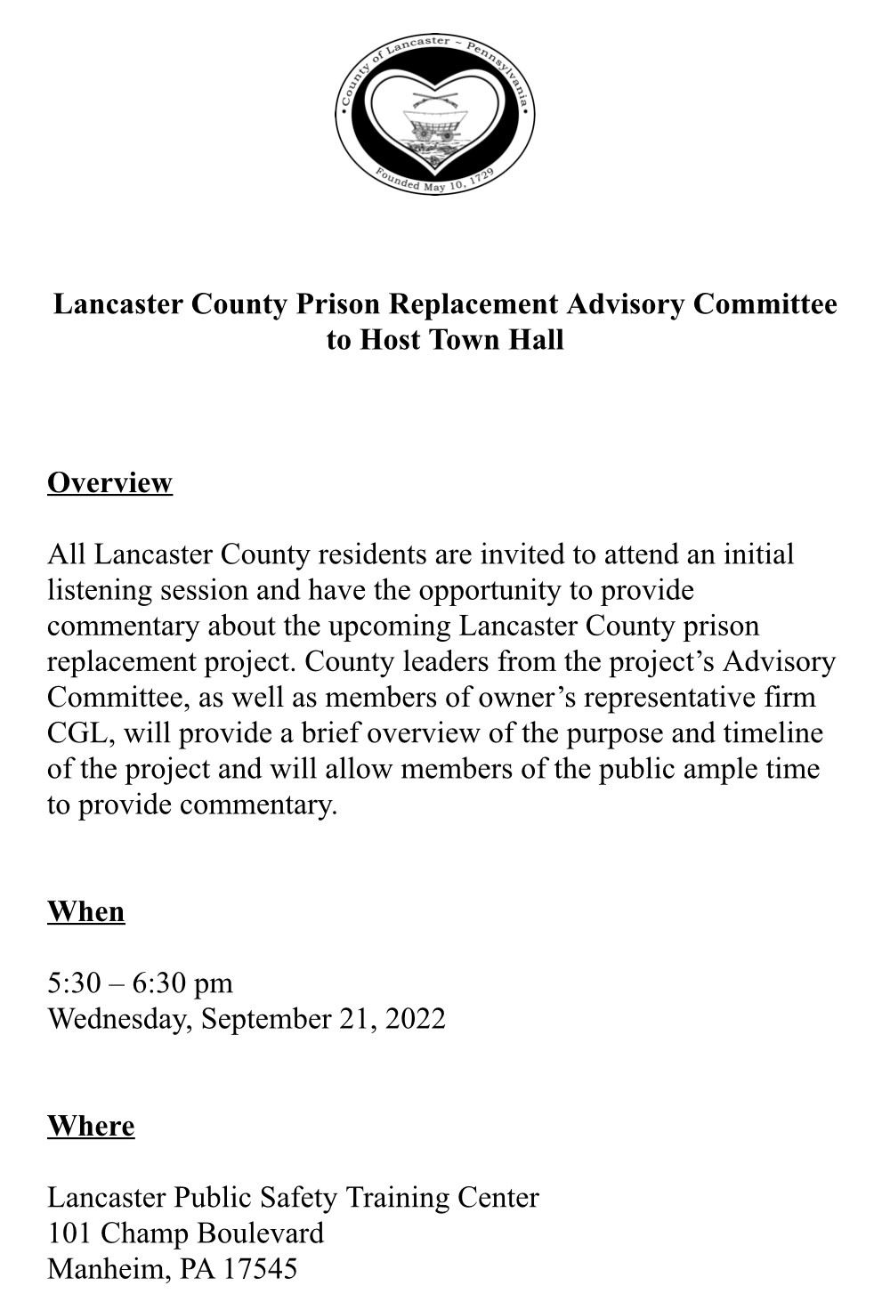 Listening session media alert