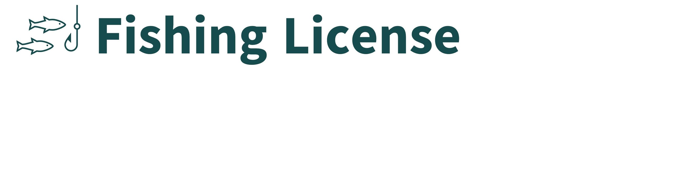 Fishing License banner