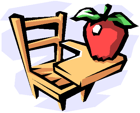 Clipart of a school desk 